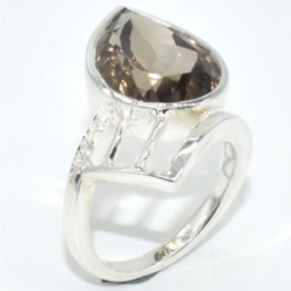 11.6 ct Smoky Quartz Ring - Picture 3 of 3